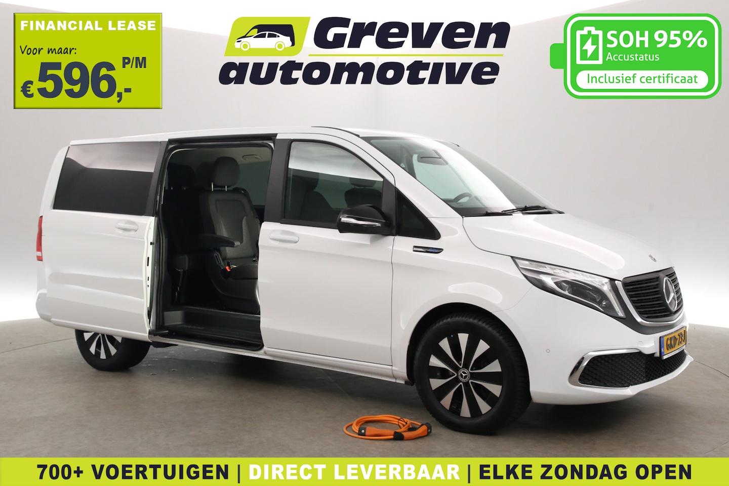 Mercedes-Benz EQV - 300 Lang 100 kWh | Marge | Snelladen | SOH 95% | 7 Zits | Airco | Camera | Carplay | Cruis - AutoWereld.nl
