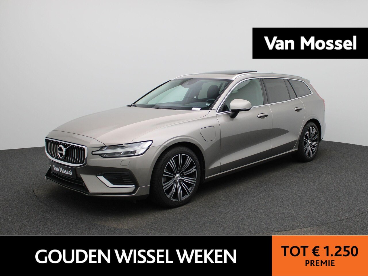 Volvo V60 - T6 PHEV Geartronic Inscription | PANORAMADAK | LEDER | LED | NAVIGATIE | CAMERA - AutoWereld.nl