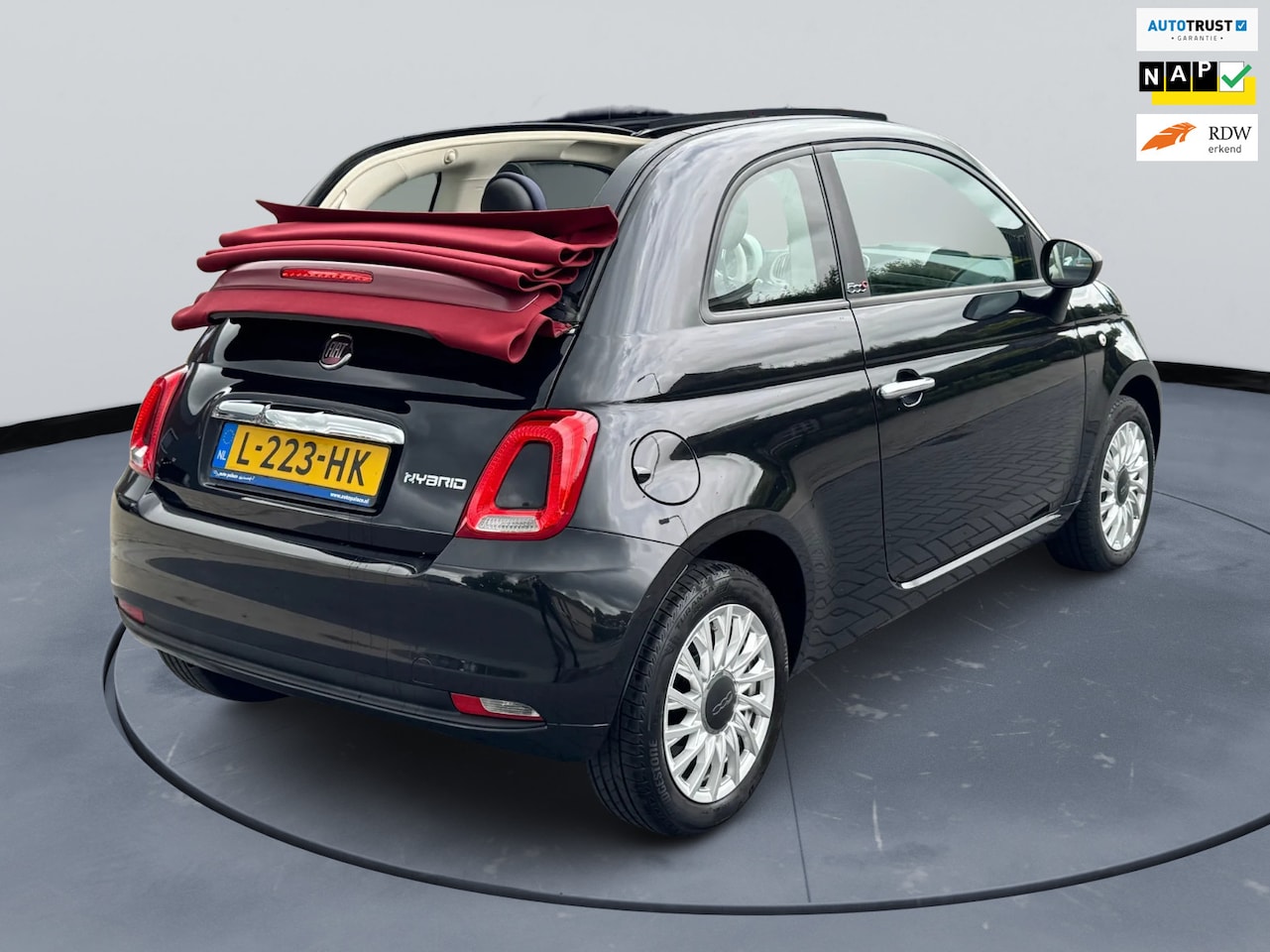 Fiat 500 C - 1.0 Hybrid Cult|cabrio|Carplay|airco| - AutoWereld.nl