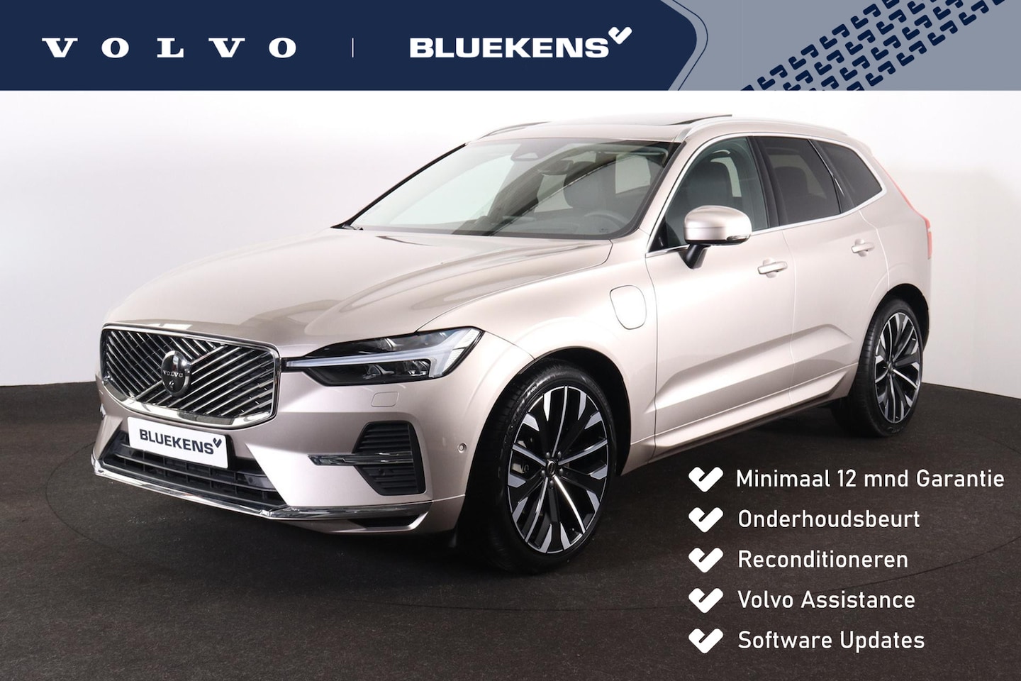 Volvo XC60 - T8 Recharge AWD Ultimate Bright - Luchtvering - Panorama/schuifdak - IntelliSafe Assist & - AutoWereld.nl