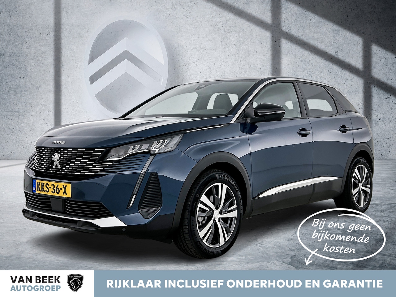 Peugeot 3008 - Hybrid 145pk Automaat Allure Pack Business | Trekhaak | Parkeersensoren | 18" LMV | - AutoWereld.nl