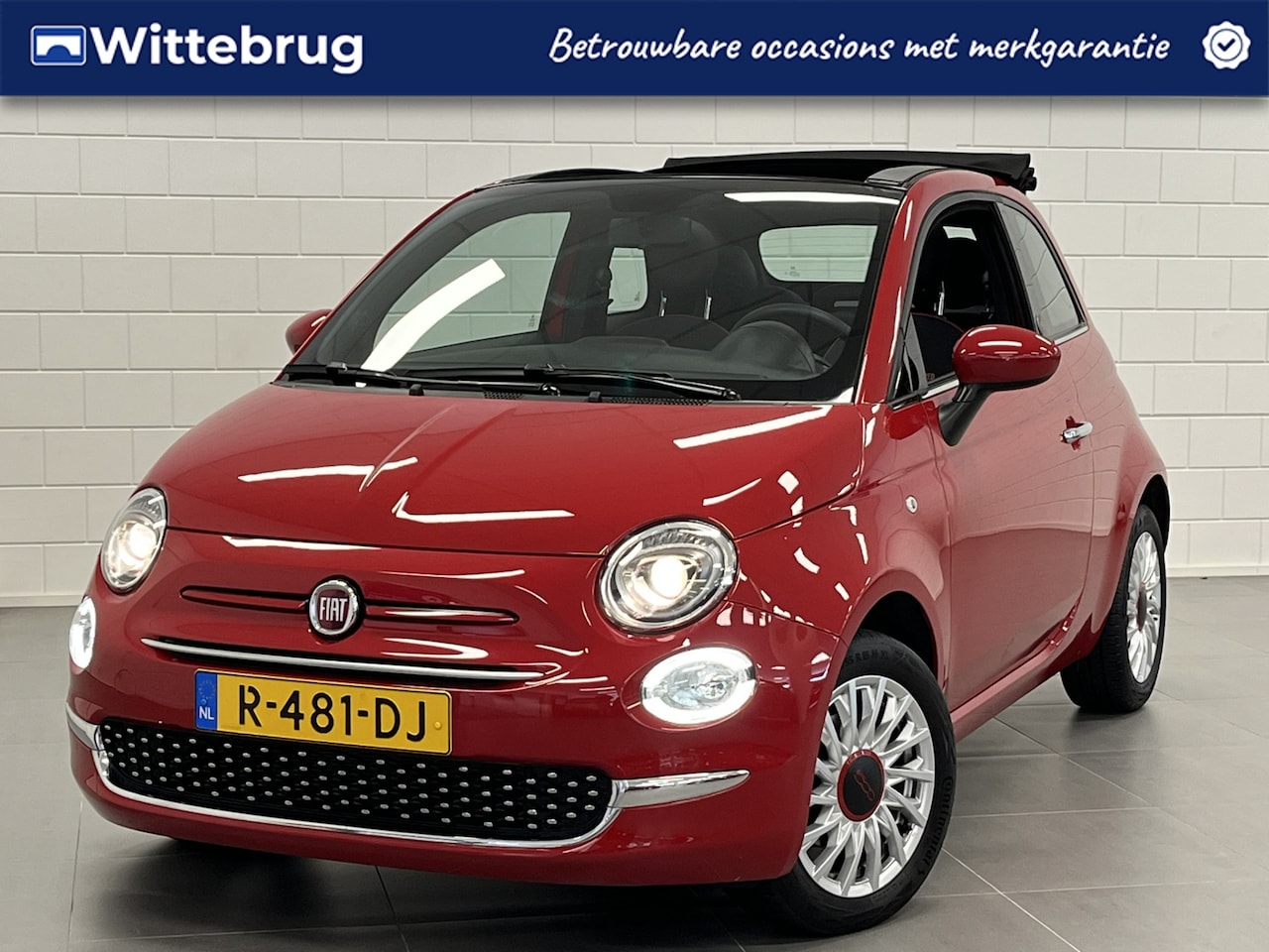 Fiat 500 C - 1.0 Hybrid RED NAVIGATIE | CABRIO | DIGITALE COCKPIT | KEURIGE AUTO! - AutoWereld.nl