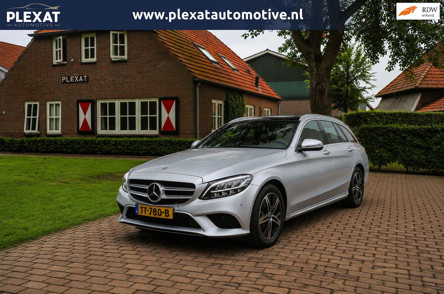 Mercedes-Benz C-klasse Estate - 180 Business Solution Aut. | Orig. NL | 1e Eigenaar| Panorama | Trekhaak | Adap. Cruise | - AutoWereld.nl