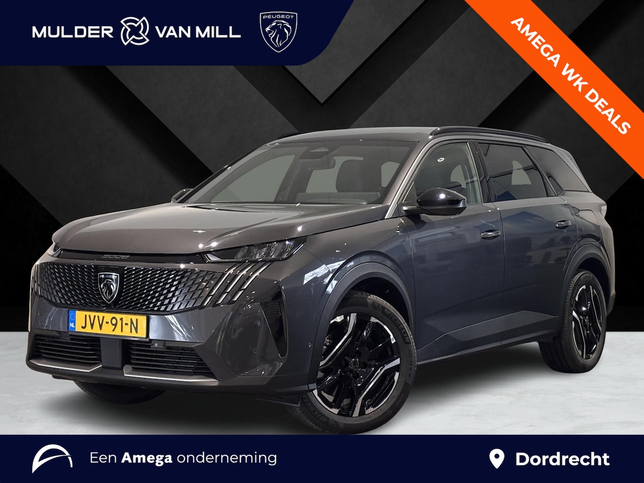Peugeot 5008 - Allure 1.6 HYbrid PHEV 225pk e-DCS7 | PANORAMIC NAVIGATION | 7-PERSOONS | STOEL- EN STUURV - AutoWereld.nl