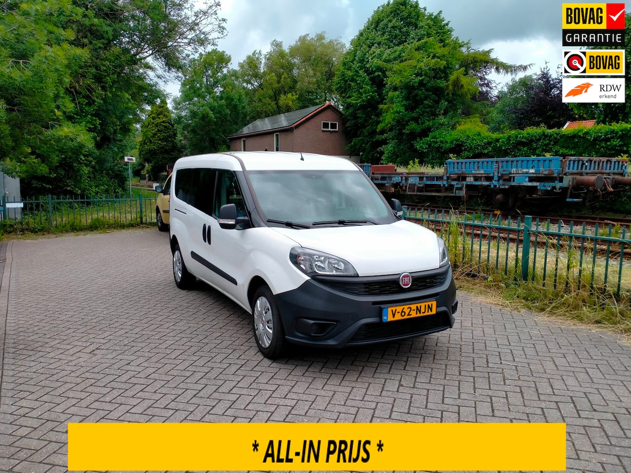 Fiat Doblò Cargo - 1.4 Fire L2H1 Maxi SX trekhaak lage km! ideaal als minicamper ALLINPRIJS - AutoWereld.nl