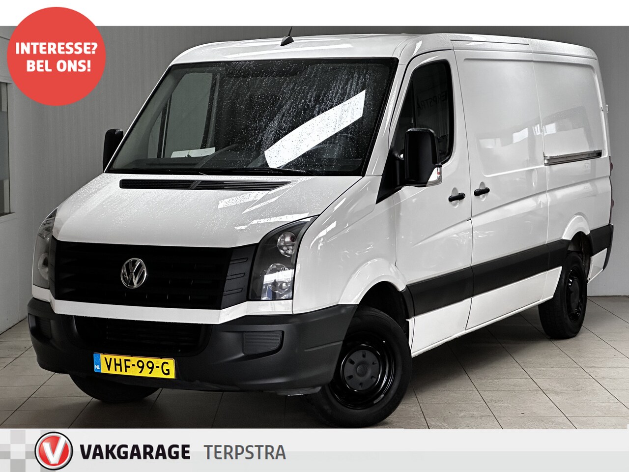 Volkswagen Crafter - 30 2.0 TDI L2H2 BMT/ D-Riem verv: 198.000 KM!/ Trekhaak/ 3-Zitplaatsen voor/ Zij-Schuifdeu - AutoWereld.nl
