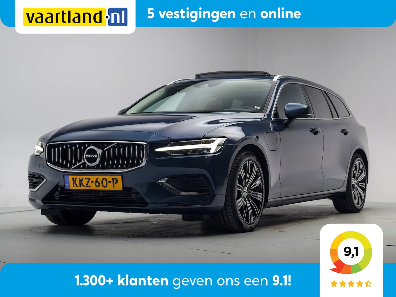 Volvo V60 - 2.0 T6 AWD Recharge Inscription Expression [ Panorama Stuur-&Stoelverwarming Navi Camera ] - AutoWereld.nl