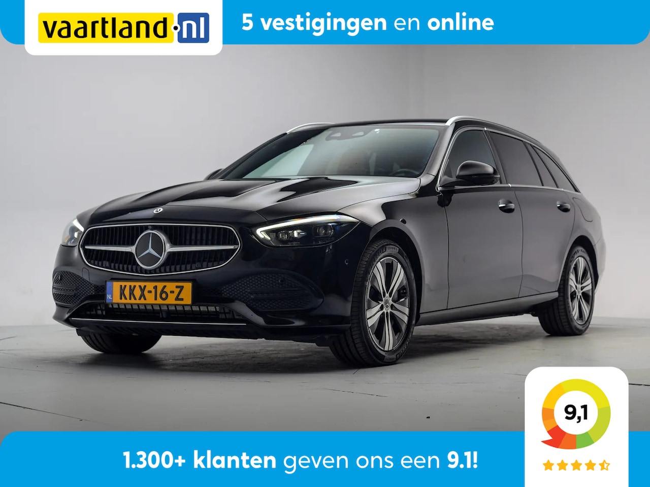 Mercedes-Benz C-klasse Estate - 300e Luxury [ LED 360°cam Leder Memory HUD ] - AutoWereld.nl