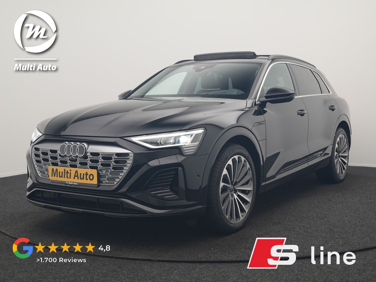 Audi Q8 e-tron - 55 Quattro S Edition 114 kWh 408pk Dealer O.H. | Panodak | Luchtvering | Adaptive Cruise | - AutoWereld.nl