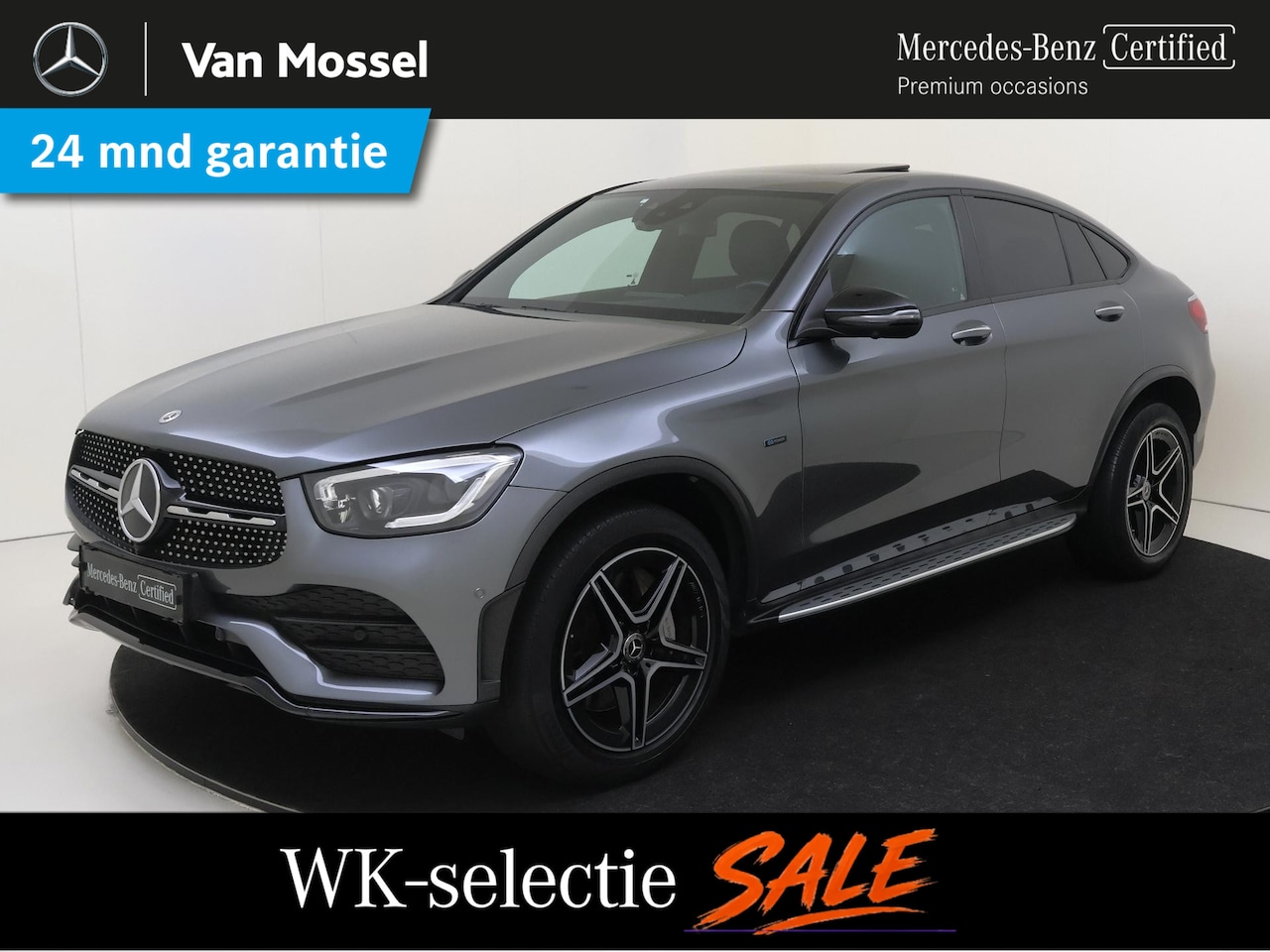 Mercedes-Benz GLC-klasse Coupé - 300e 4MATIC Business Solution AMG / Panaroma-dak / Burmester / Night-Pakket / 360Graden-Ca - AutoWereld.nl