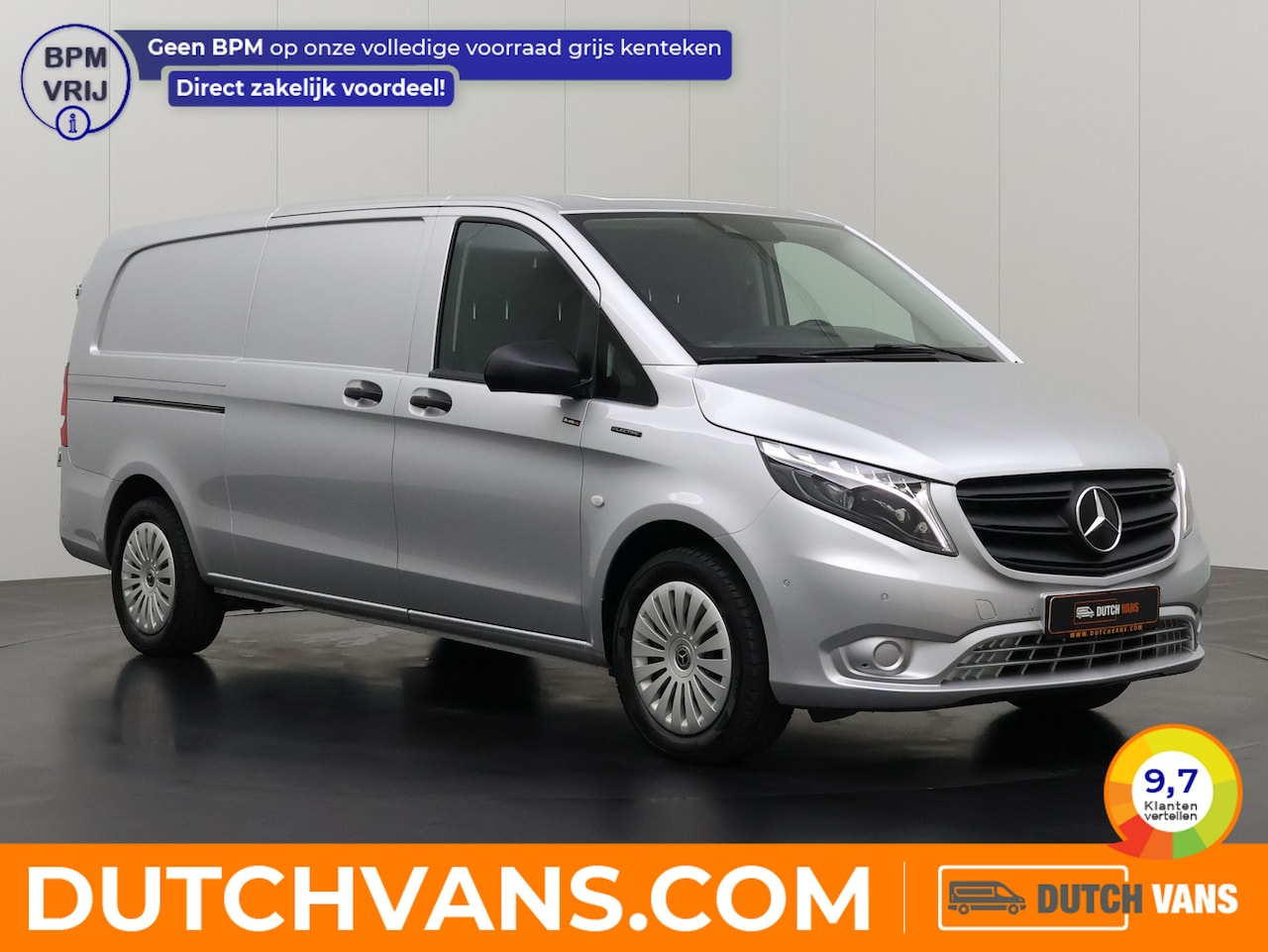 Mercedes-Benz eVito - Elektrisch XXL | Achterdeuren | 286 KM WLTP | Navigatie | Camera | 3-Zits | Betimmering - AutoWereld.nl