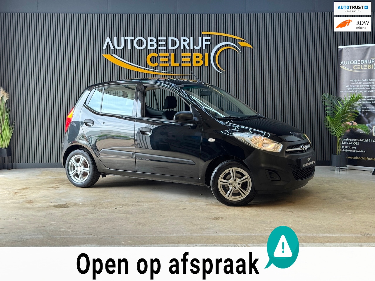 Hyundai i10 - 1.1 i-Drive Cool 2012 ZWART APK|AIRCO|LM14 - AutoWereld.nl