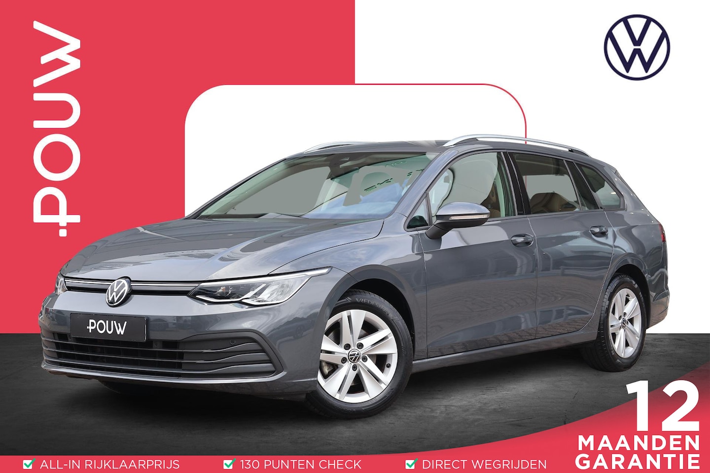 Volkswagen Golf Variant - 1.0 TSI 110pk Life | Camera | Navigatie | Apple Carplay | Adaptive Cruise | PDC | Stoelver - AutoWereld.nl