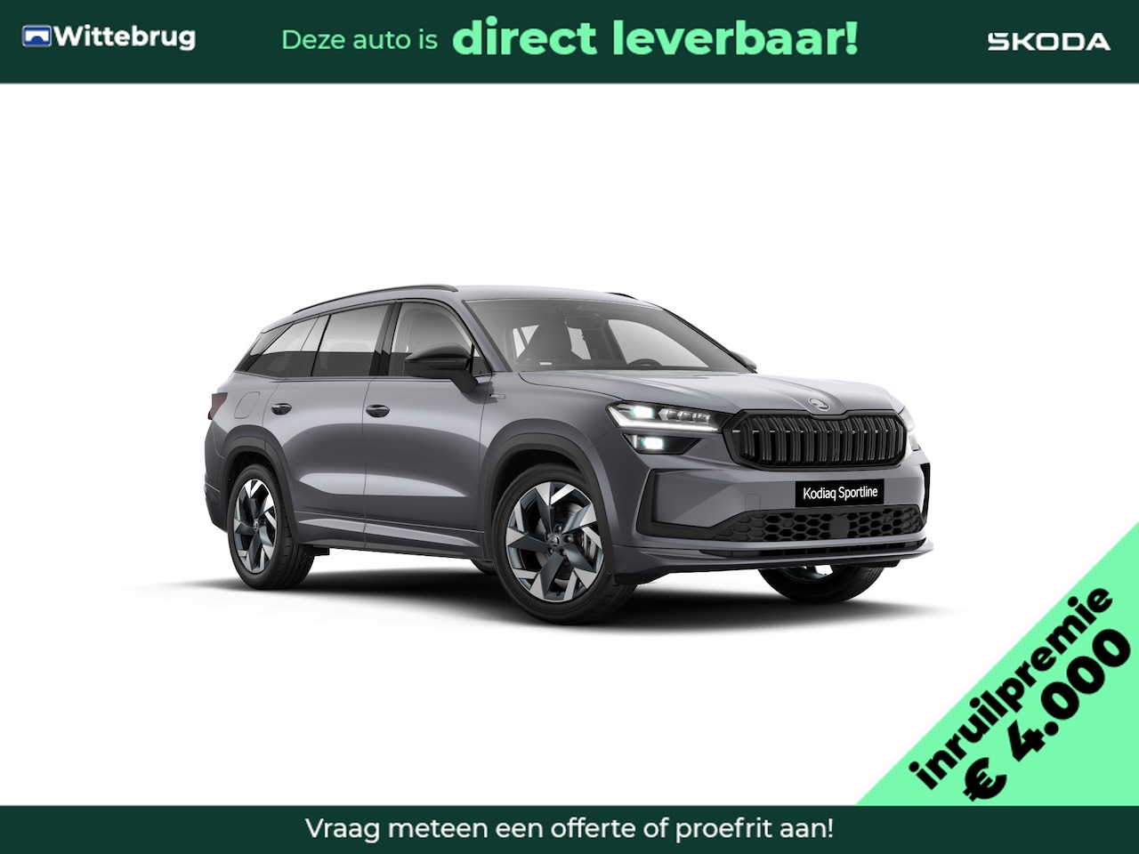 Skoda Kodiaq - 1.5 TSI PHEV Sportline Business € 4.000,00 inruilpremie € 1.000,00 extra korting - AutoWereld.nl