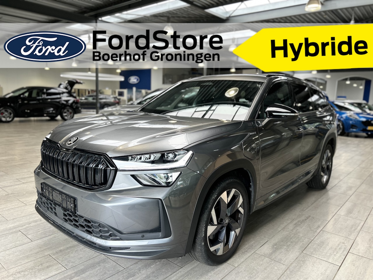 Skoda Kodiaq - 1.5 TSI PHEV 204 pk Sportline | Stoelverw. | Stuurverw. | El. a. klep | El. verst. stoel + - AutoWereld.nl