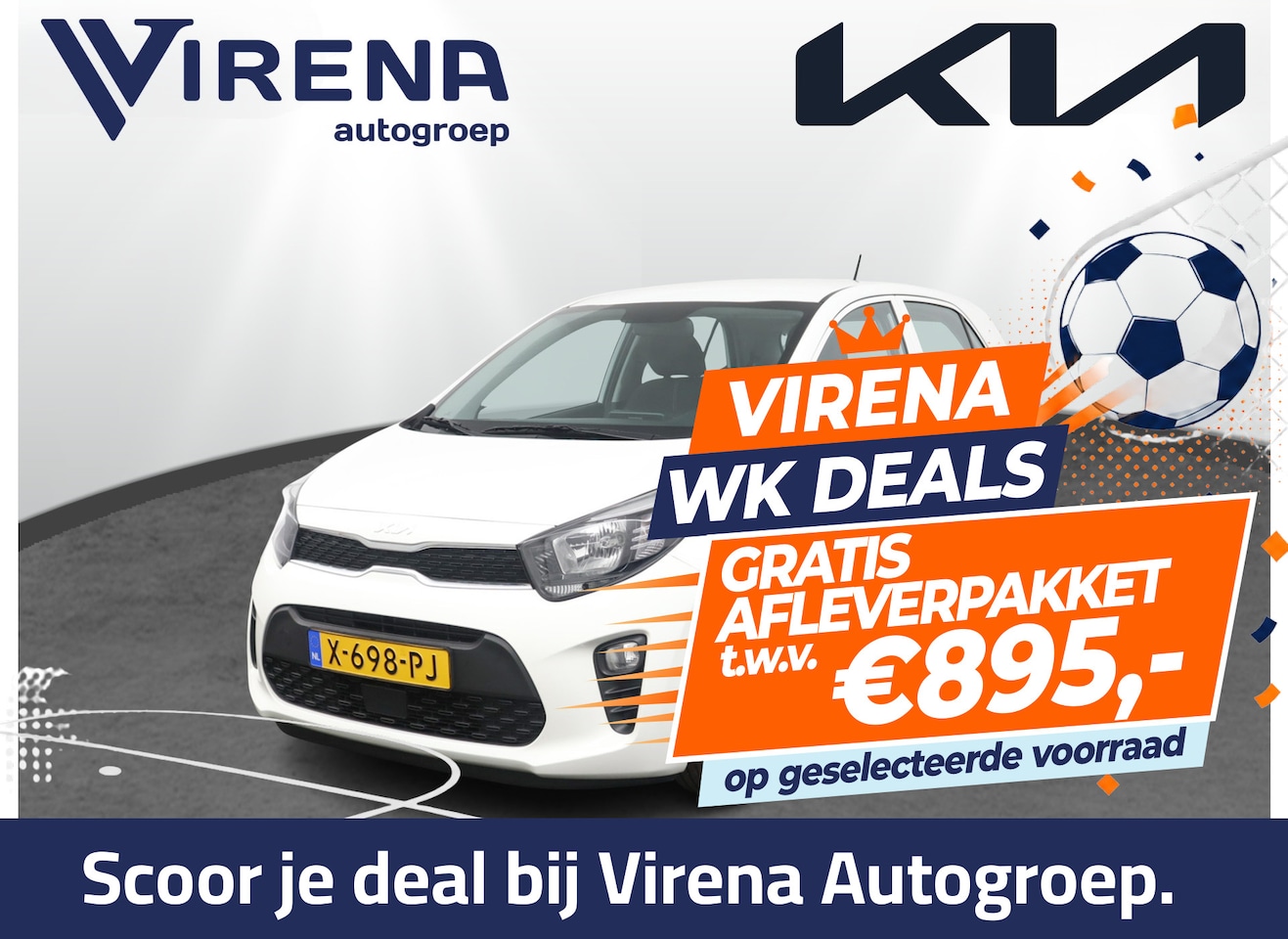 Kia Picanto - 1.0 DPi ComfortLine - Airco - Cruise Control - Radio - Fabrieksgarantie Tot 2031 - AutoWereld.nl