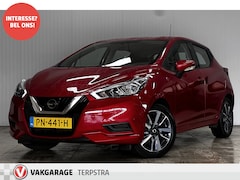 Nissan Micra - 1.0L Acenta/ 15'' LMV/ Airco/ Cruise/ Elek. pakket/ Isofix/ Bluetooth/ Multi. LEDER. Stuur