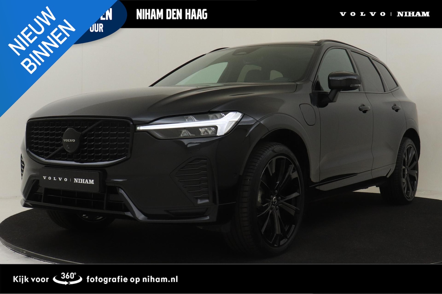 Volvo XC60 - T6 PLUG-IN HYBRID AWD PLUS BLACK EDITION -PANO.DAK|HARMAN/KARDON|GEVENT.LEDER|360°CAM|ADAP - AutoWereld.nl