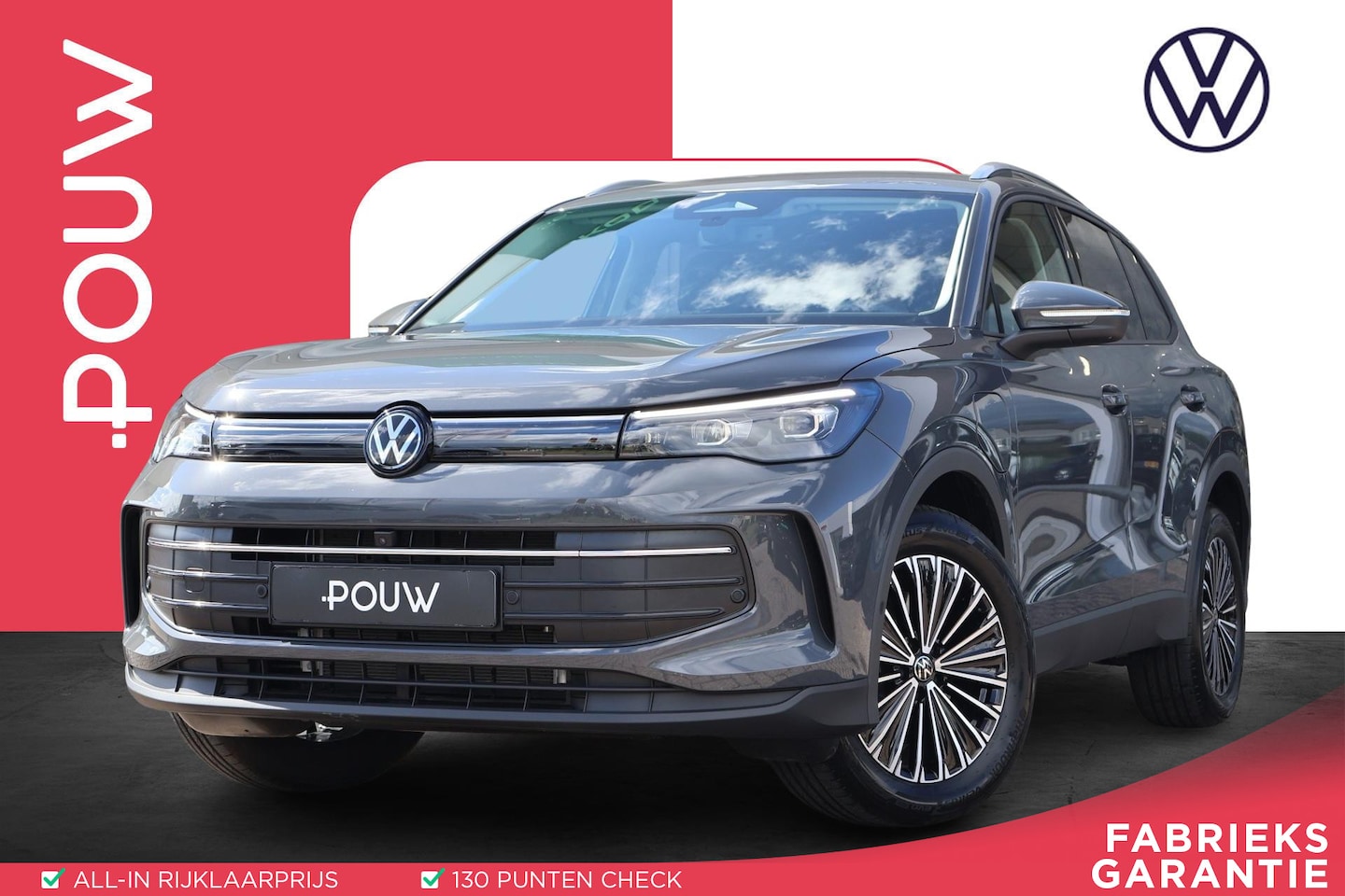 Volkswagen Tiguan - 1.5 eHybrid 204pk Life Edition | SoH 99% | Trekhaak | 360 Camera | Carplay | Elektrische A - AutoWereld.nl