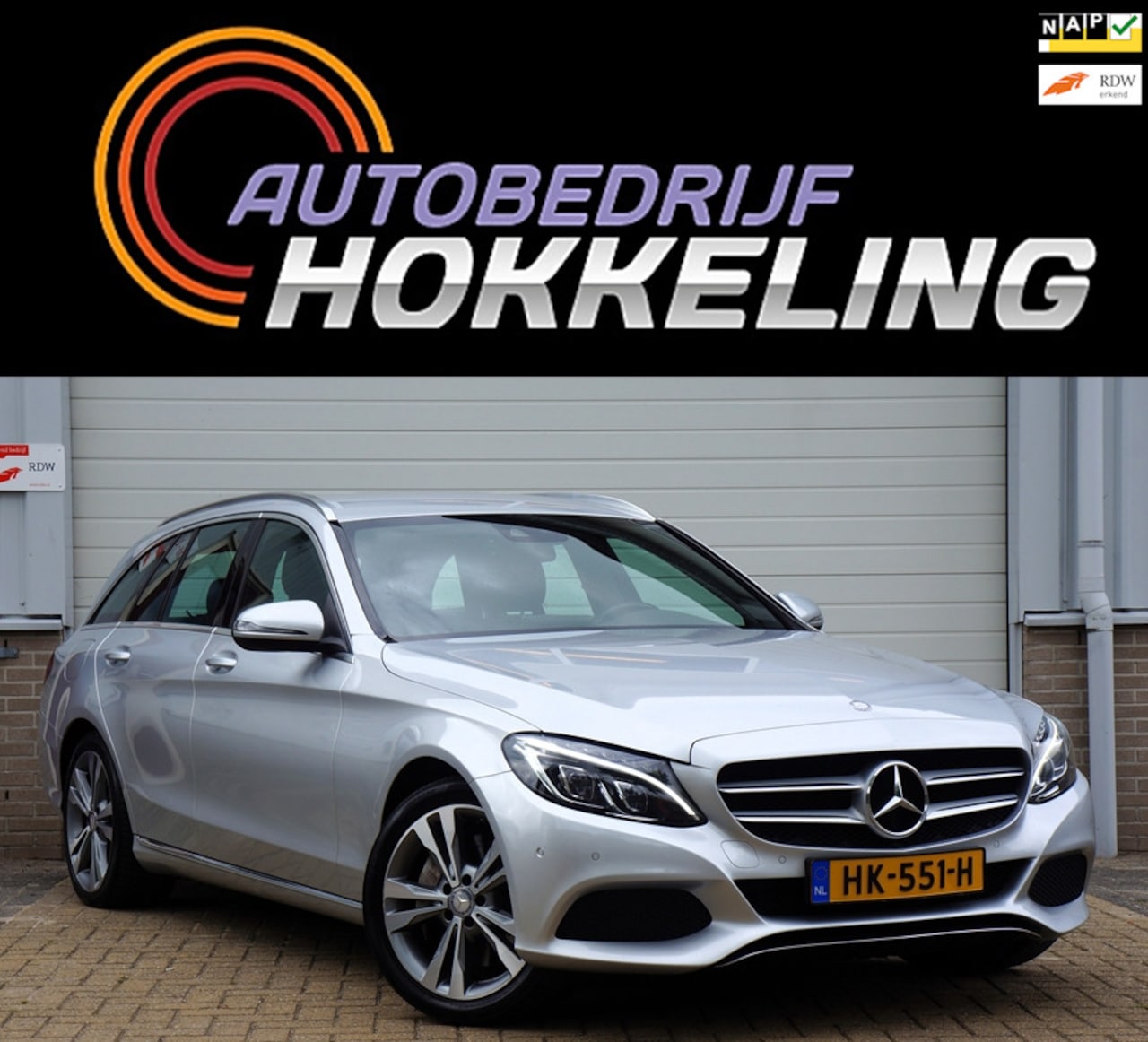 Mercedes-Benz C-klasse Estate - 350 e Lease Edition; Burmester+Camera+Leder=KOOPJE !! - AutoWereld.nl