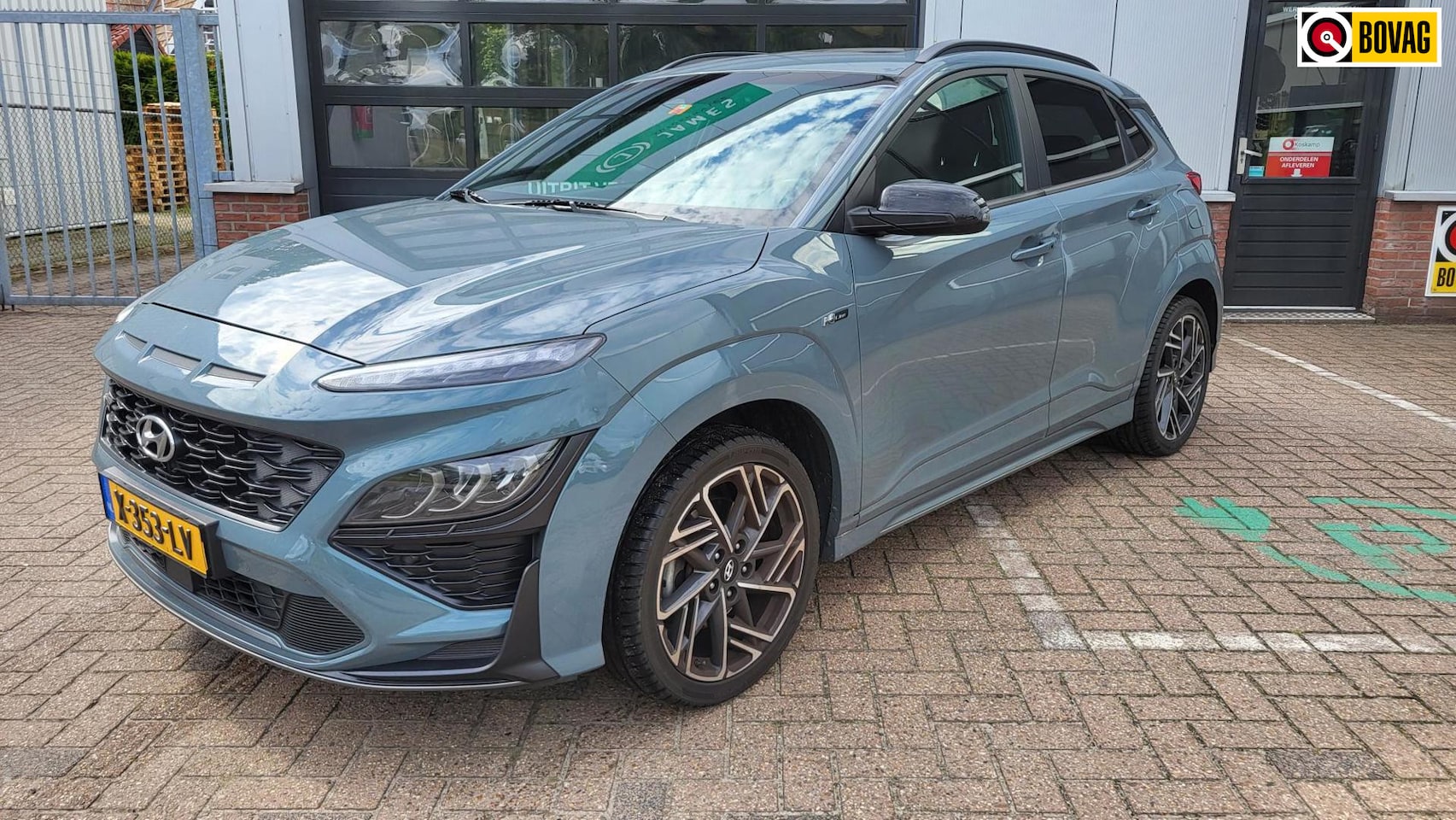 Hyundai Kona - 1.0 T-GDI N Line-trekhaak-opendak,stoel-stuur verwarming - AutoWereld.nl