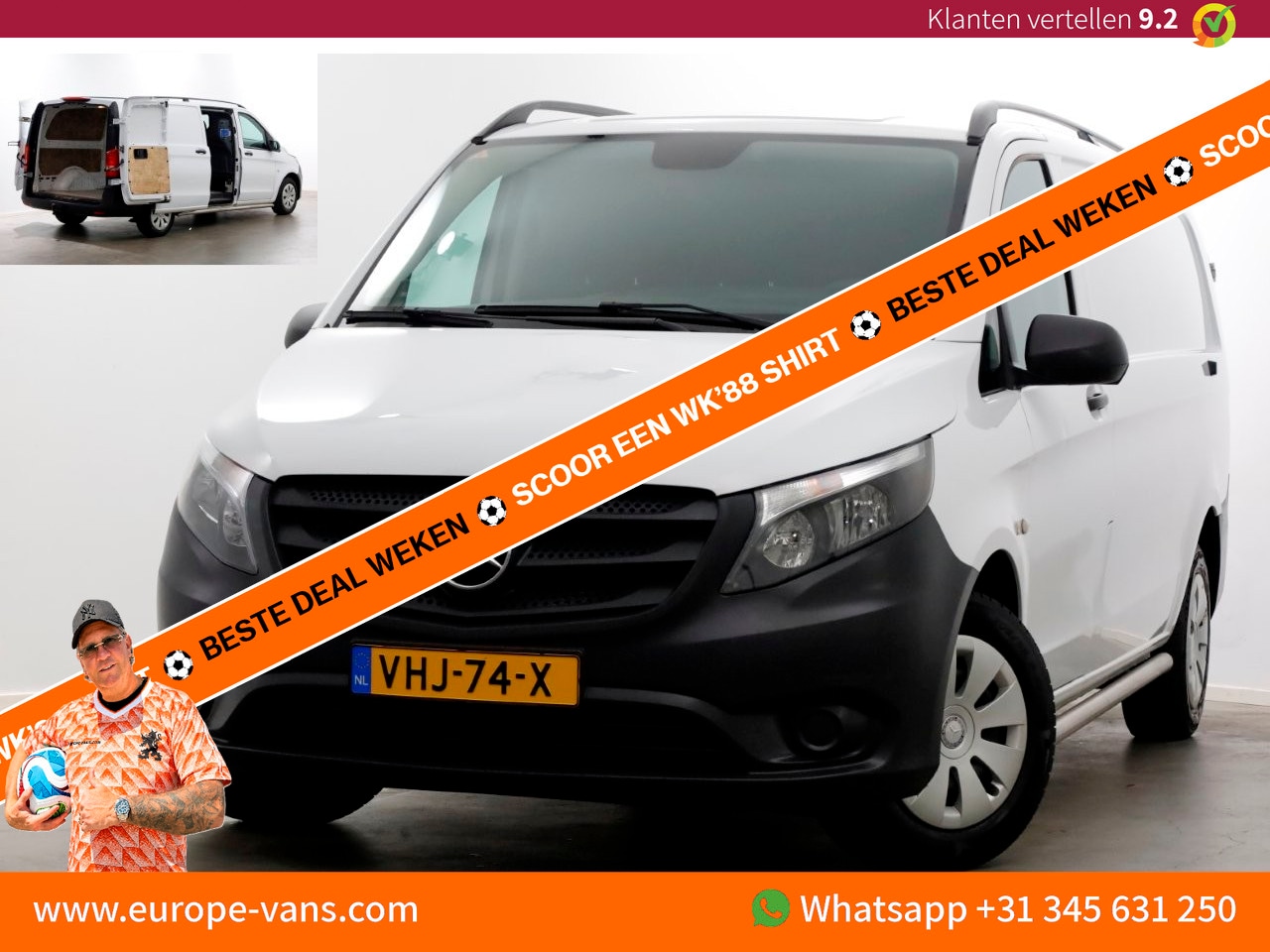 Mercedes-Benz Vito - 116 CDI 163pk E6 RWD XL Extra Lang Airco 08-2018 - AutoWereld.nl