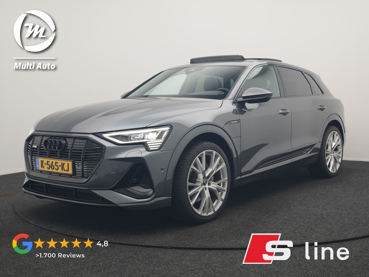 Audi e-tron - 55 Quattro 2x S Line 95 kWh 408pk | Panodak | Luchtvering | Adaptive Cruise | 360 Camera | - AutoWereld.nl