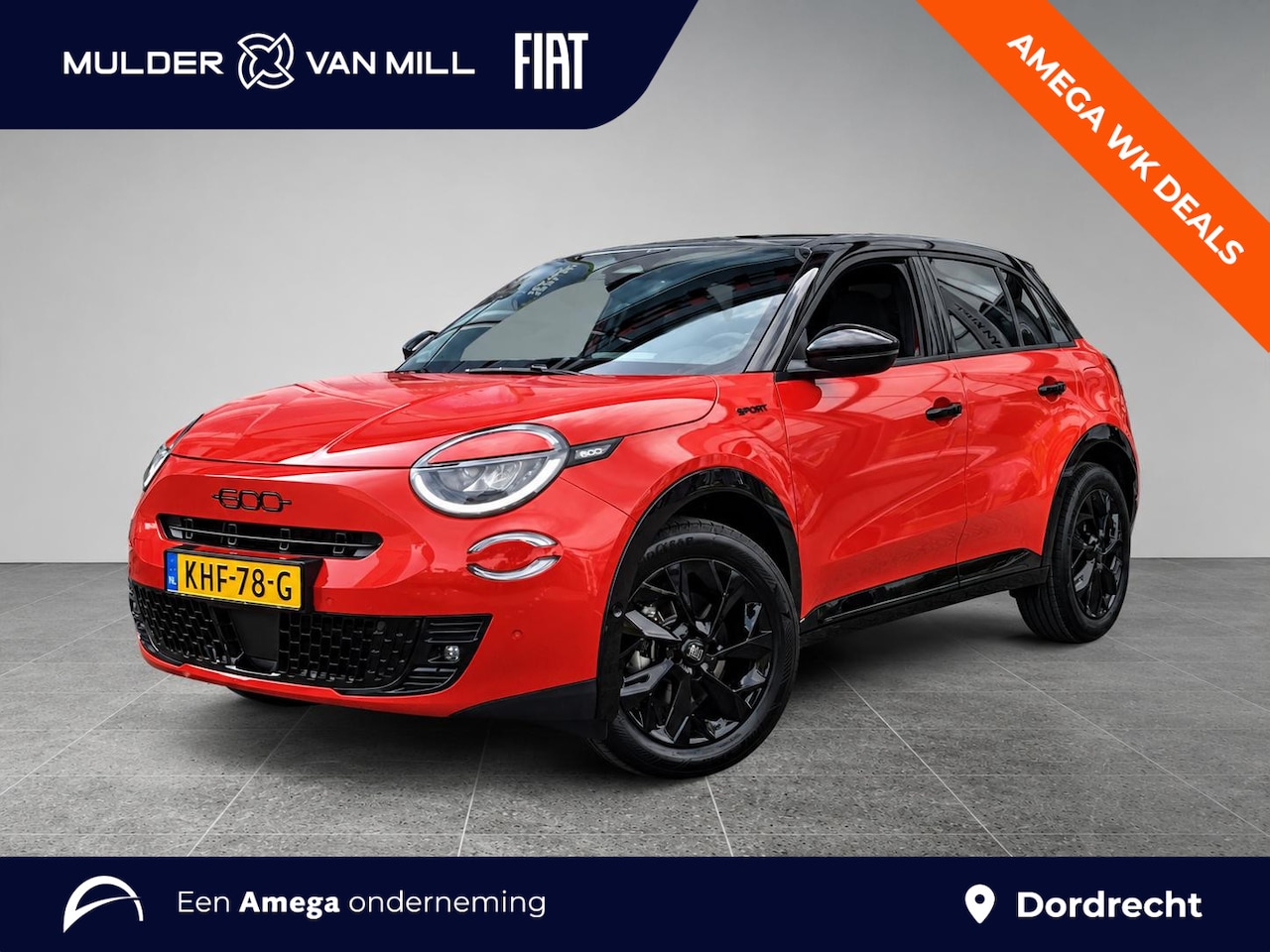Fiat 600 - Sport 1.2 Hybrid 145pk | ALCANTARA | ELEKTR. STOEL | APPLE CARPLAY / ANDROID AUTO | CAMERA - AutoWereld.nl