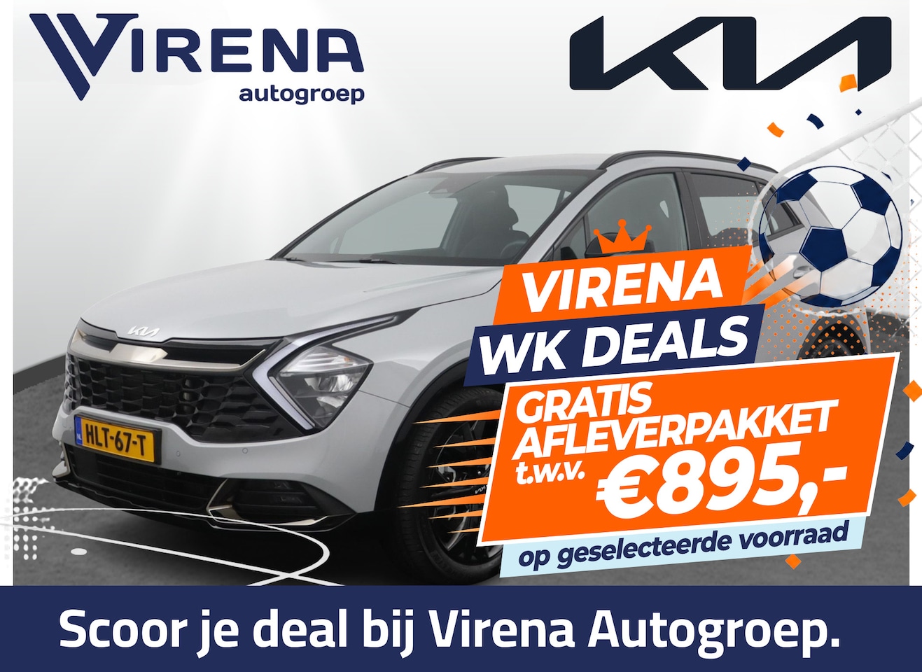 Kia Sportage - 1.6 T-GDi Plug-in Hybrid AWD Dark Edition Automaat - Elektrisch instelbare voorstoelen - S - AutoWereld.nl