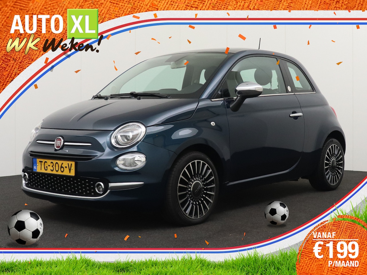 Fiat 500 - 0.9 81 PK TwinAir Turbo Collezione Pano-dak Leder Navi Climate - AutoWereld.nl