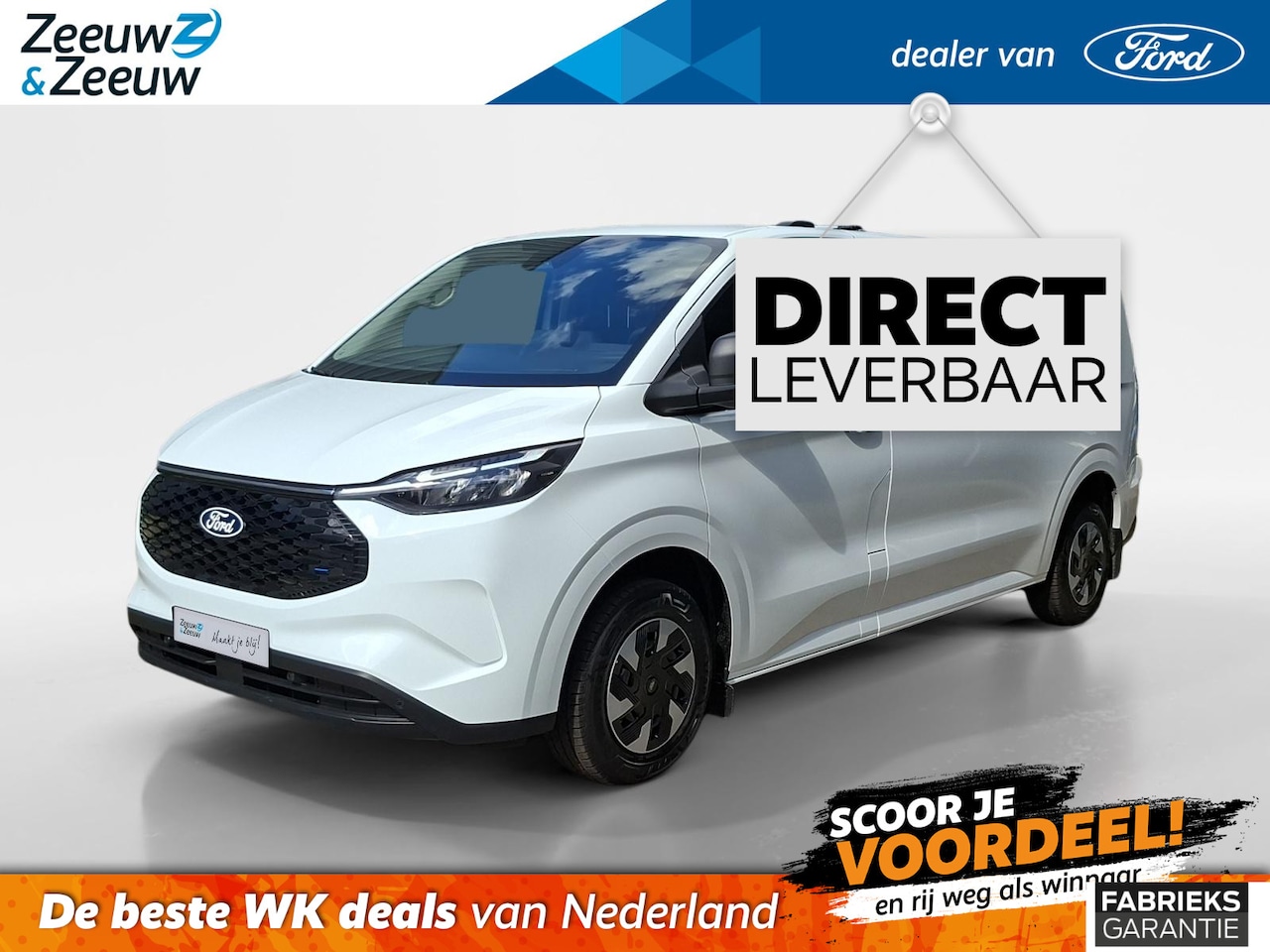 Ford E-Transit Cust. - 340 L2H1 Trend 71 kWh | Direct leverbaar | Trekhaak | All weather banden | Imperiaal wegkl - AutoWereld.nl