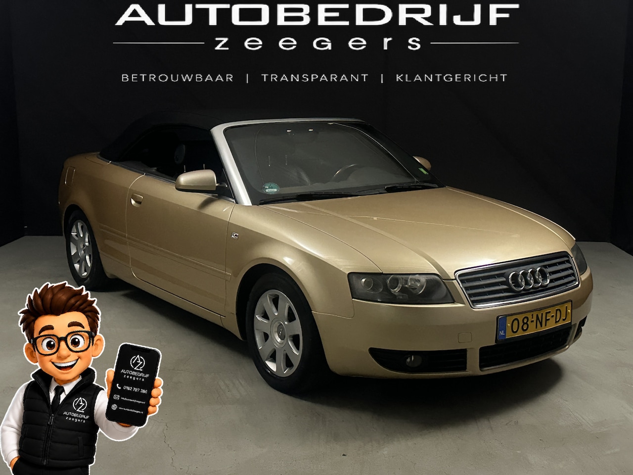 Audi A4 Cabriolet - 2.4 V6 Pro Line *Cabrio*Automaat*NAP* - AutoWereld.nl