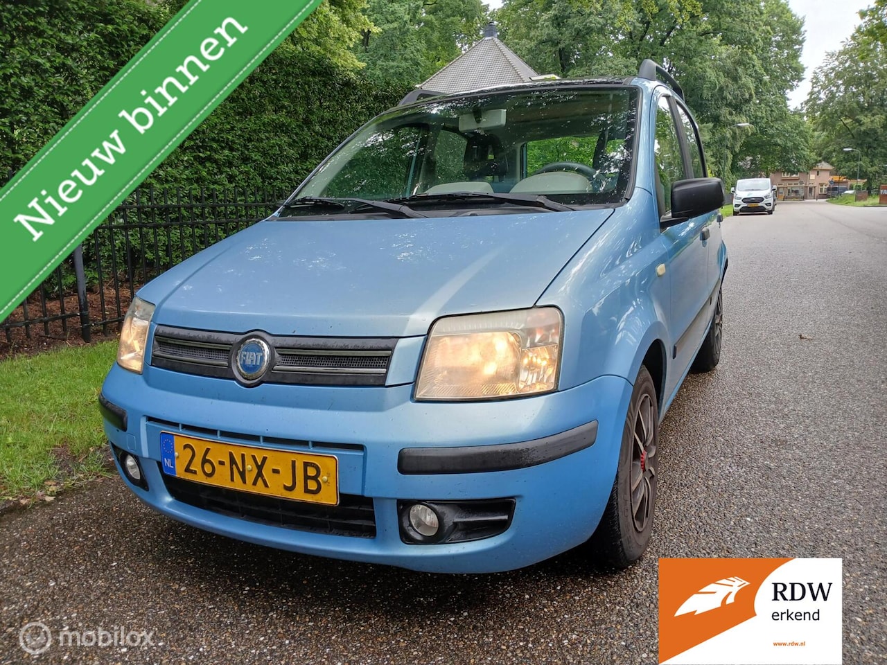 Fiat Panda - 1.2 cool bleu panorama dak nieuwe apk - AutoWereld.nl