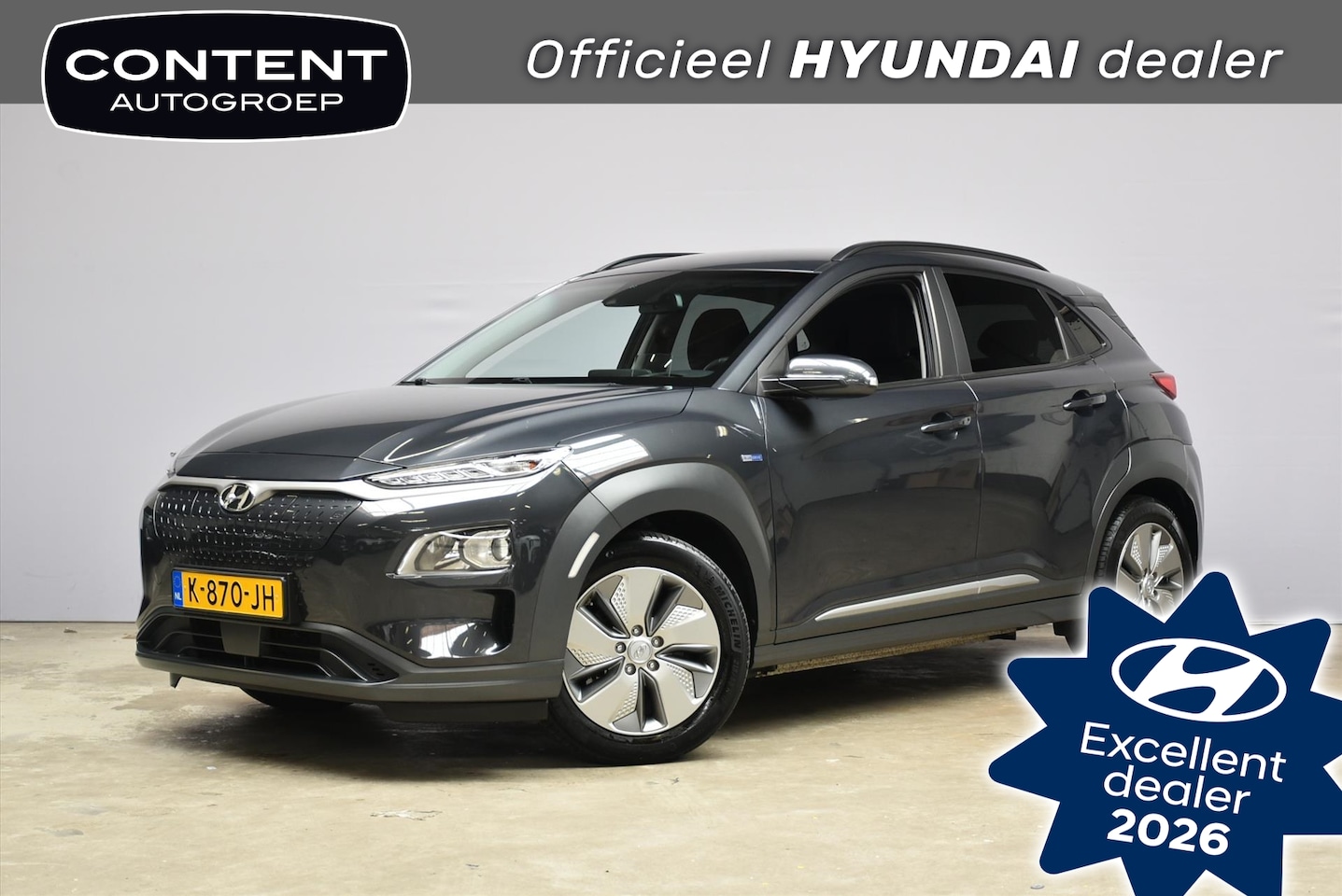 Hyundai Kona Electric - EV 64 kWh 204 pk Fashion I SOH 100% - AutoWereld.nl