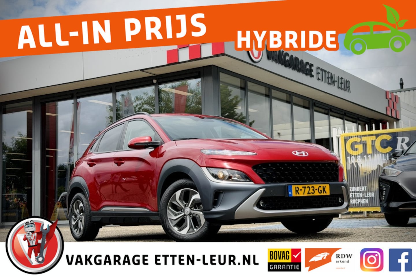 Hyundai Kona - 1.6 GDI HEV Fashion | HEAD UP DISPLAY | DODE HOEK DETECTIE - AutoWereld.nl