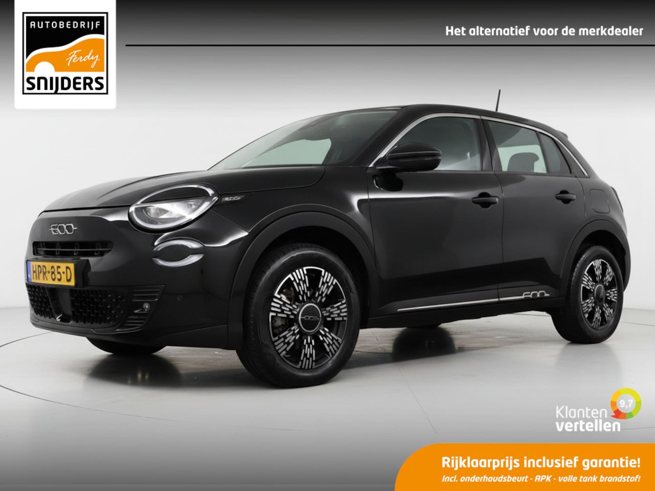 Fiat 600 - 1.2 Hybrid Urban Automaat, Orig.NL - NAP | DAB+ | Keyless | Navi | PDC+Camera | LED - RIJK - AutoWereld.nl
