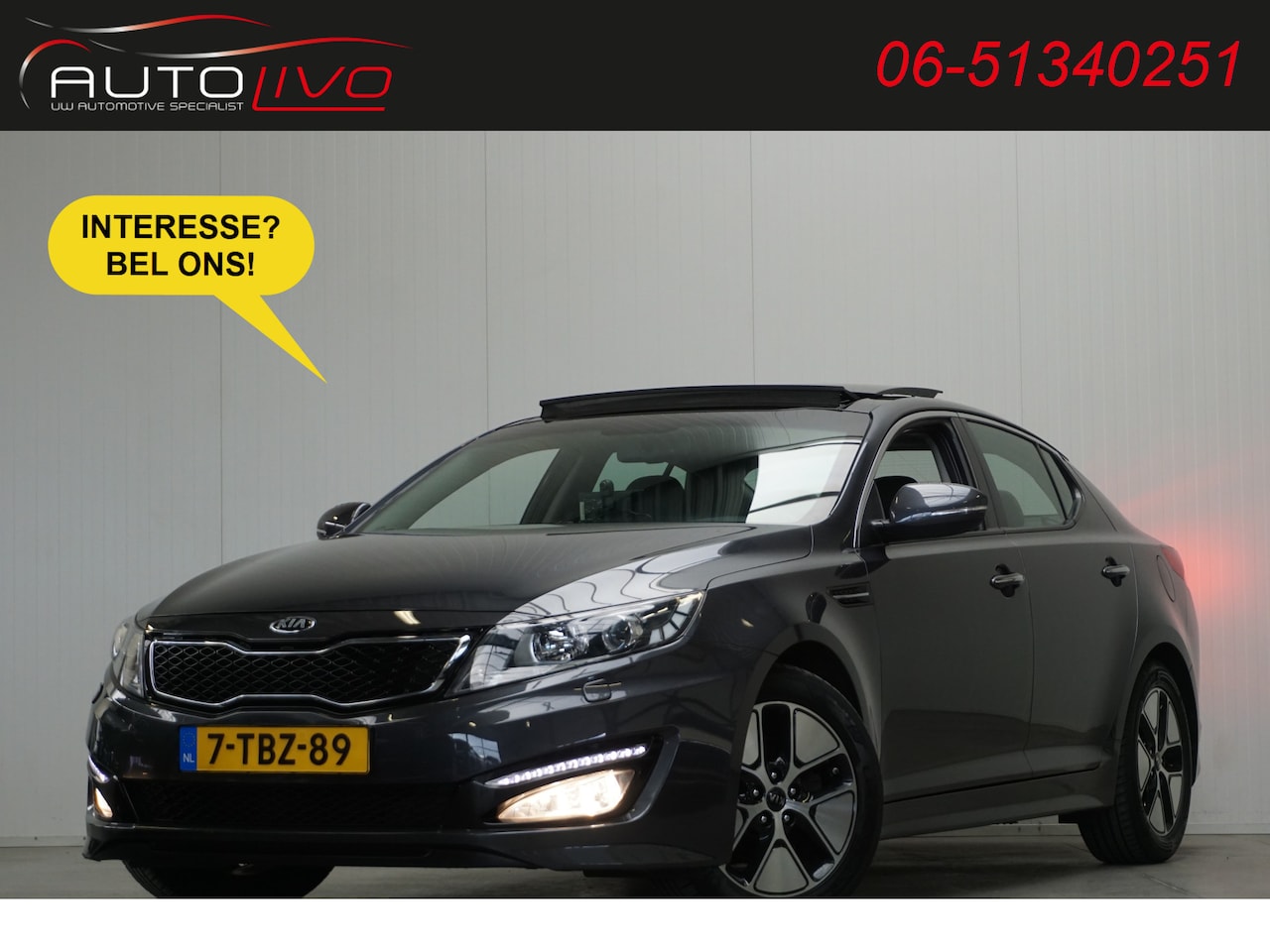 Kia Optima - 2.0 CVVT Hybrid Super Pack NL AUTO! PANO INFINITY LEER CLIMA NAVI etc. - AutoWereld.nl