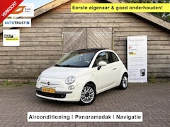 Fiat 500 - 0.9 TwinAir Turbo Lounge | Airco | Pano | Navi | 1e Eigenaar | Elektrische ramen | Super l