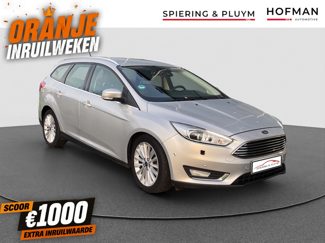Ford Focus Wagon - 1.5 TDCI Titanium Edition Leder | Navi | D.hoek | Trekhaak - AutoWereld.nl