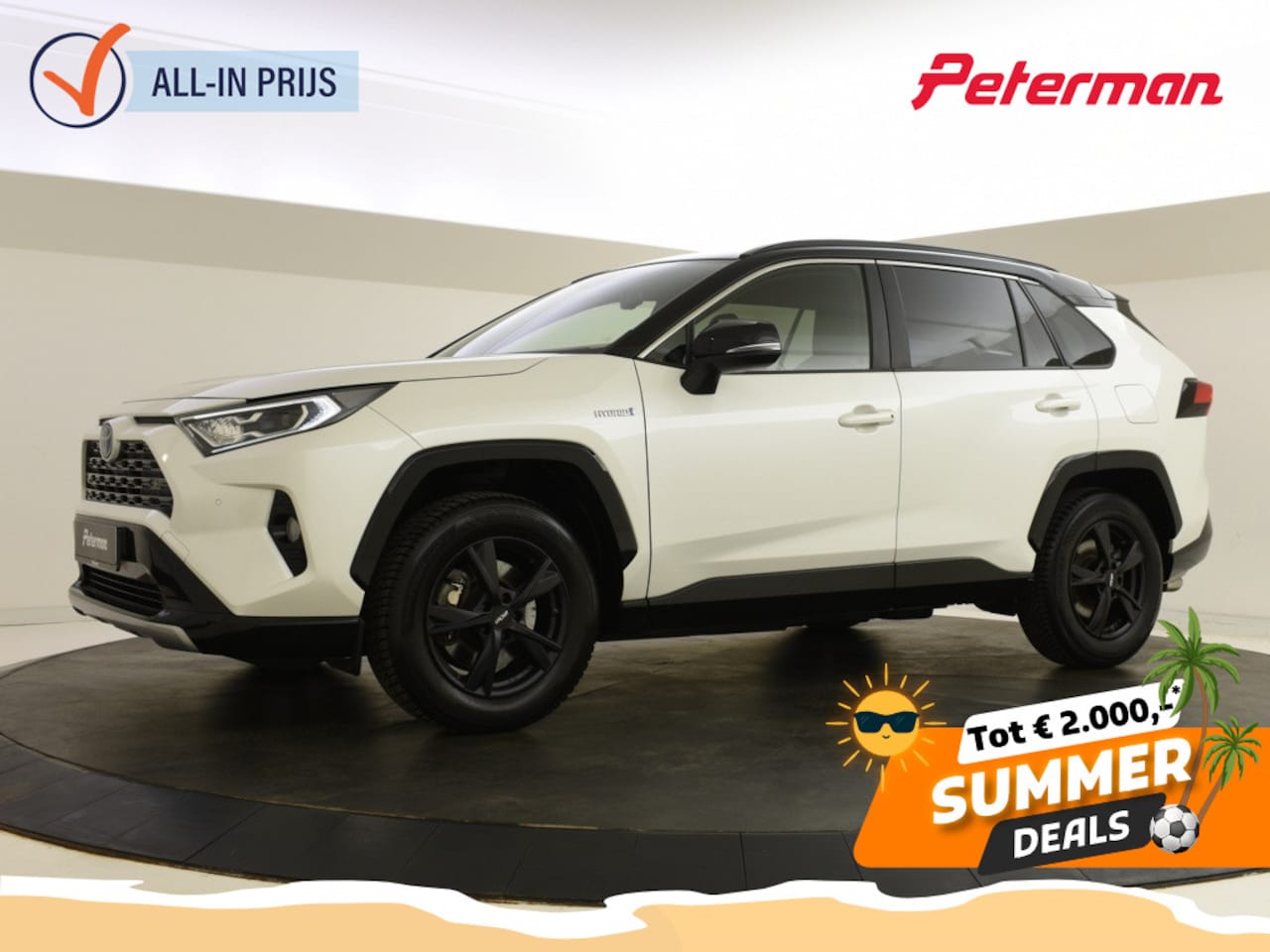 Toyota RAV4 - 2.5 Hybrid Bi-Tone | Trekhaak | Leder | JBL | - AutoWereld.nl