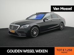 Mercedes-Benz S-klasse - 560 4Matic Lang Premium Plus | LUCHTVERING | AMG EXTERIEUR | LEDER | AMBIANTE | PANORAMADA