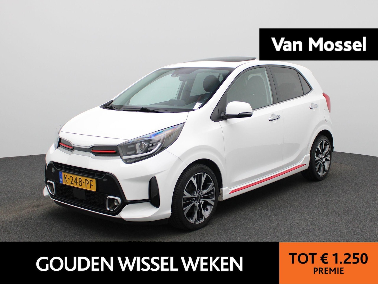 Kia Picanto - 1.0 T-GDi GT-Line 5p | Navigatie | Schuifdak | Stoel/Stuur verwarming | Apple Carplay / An - AutoWereld.nl