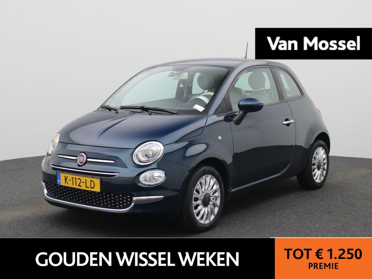 Fiat 500 - 1.0 Hybrid Lounge | Airco | Cruise Control | Bluetooth | - AutoWereld.nl
