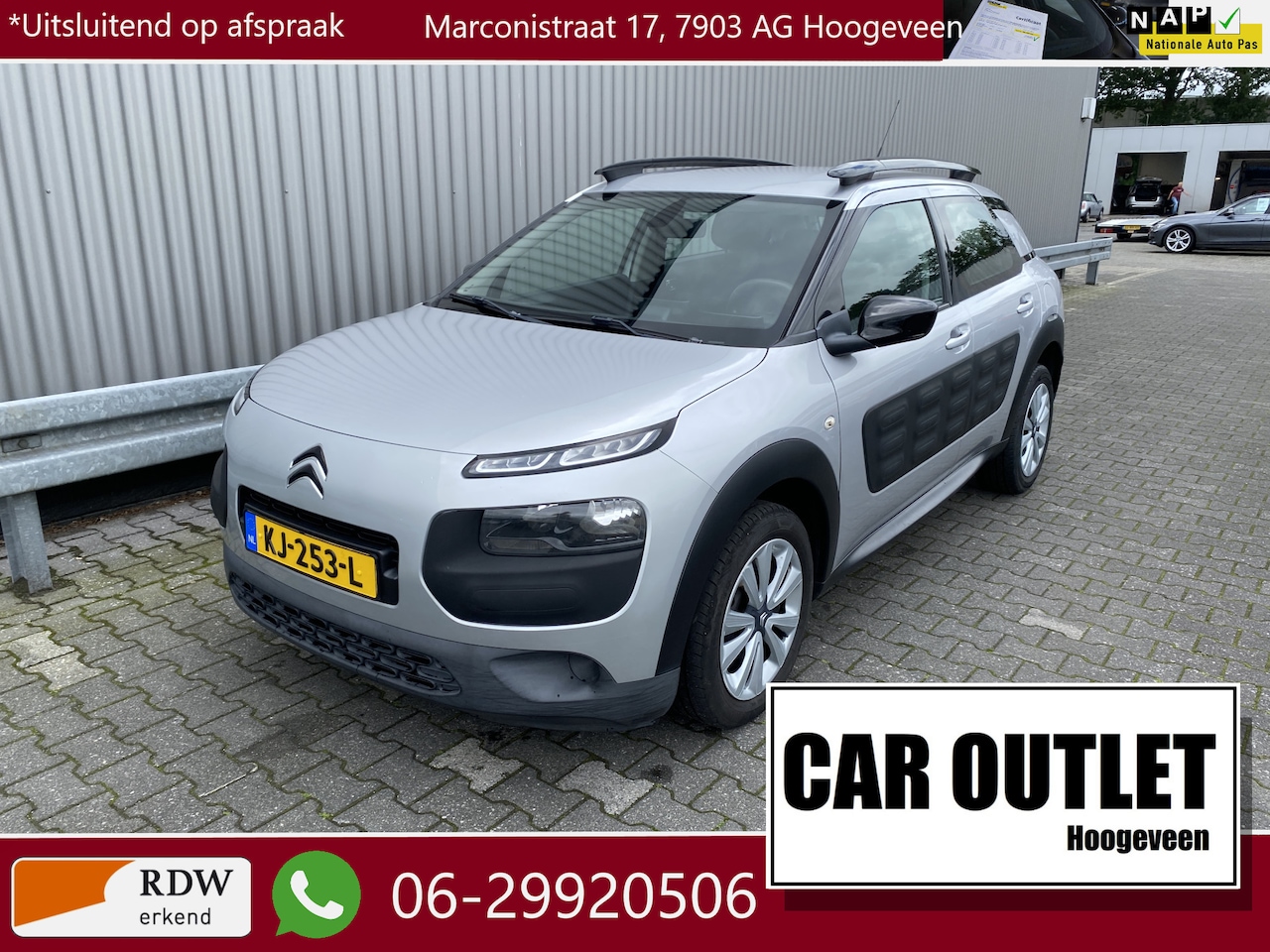 Citroën C4 Cactus - 1.2 PureTech Feel 149Dkm, A/C, CC & z.g.a.n. APK – Inruil Mogelijk – - AutoWereld.nl