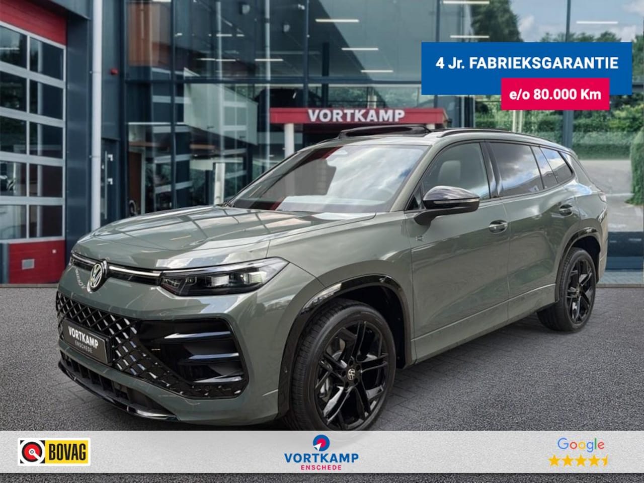 Volkswagen Tayron - 1.5 eTSI R-LINE 7PERS. TREKHAAK/LEDER/CAMERA/PANO-DAK/ELEK-KLEP/ACC/HUD/STOELVERW - AutoWereld.nl
