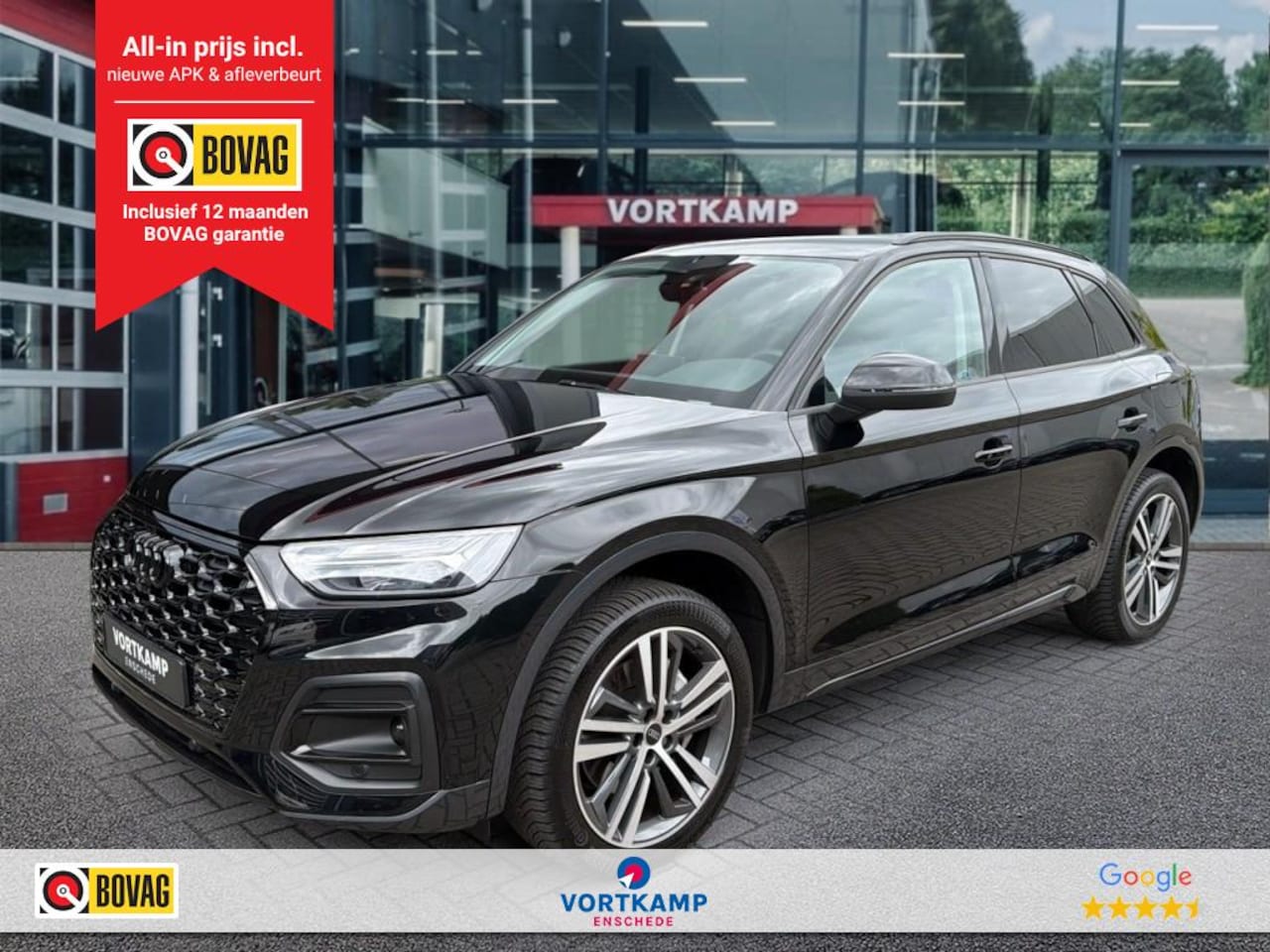 Audi Q5 - 50 TFSIe QUATTRO ADVANCED BLACK-OPTIK LEDER/CAMERA/TREKHAAK/STOELVERW/ - AutoWereld.nl
