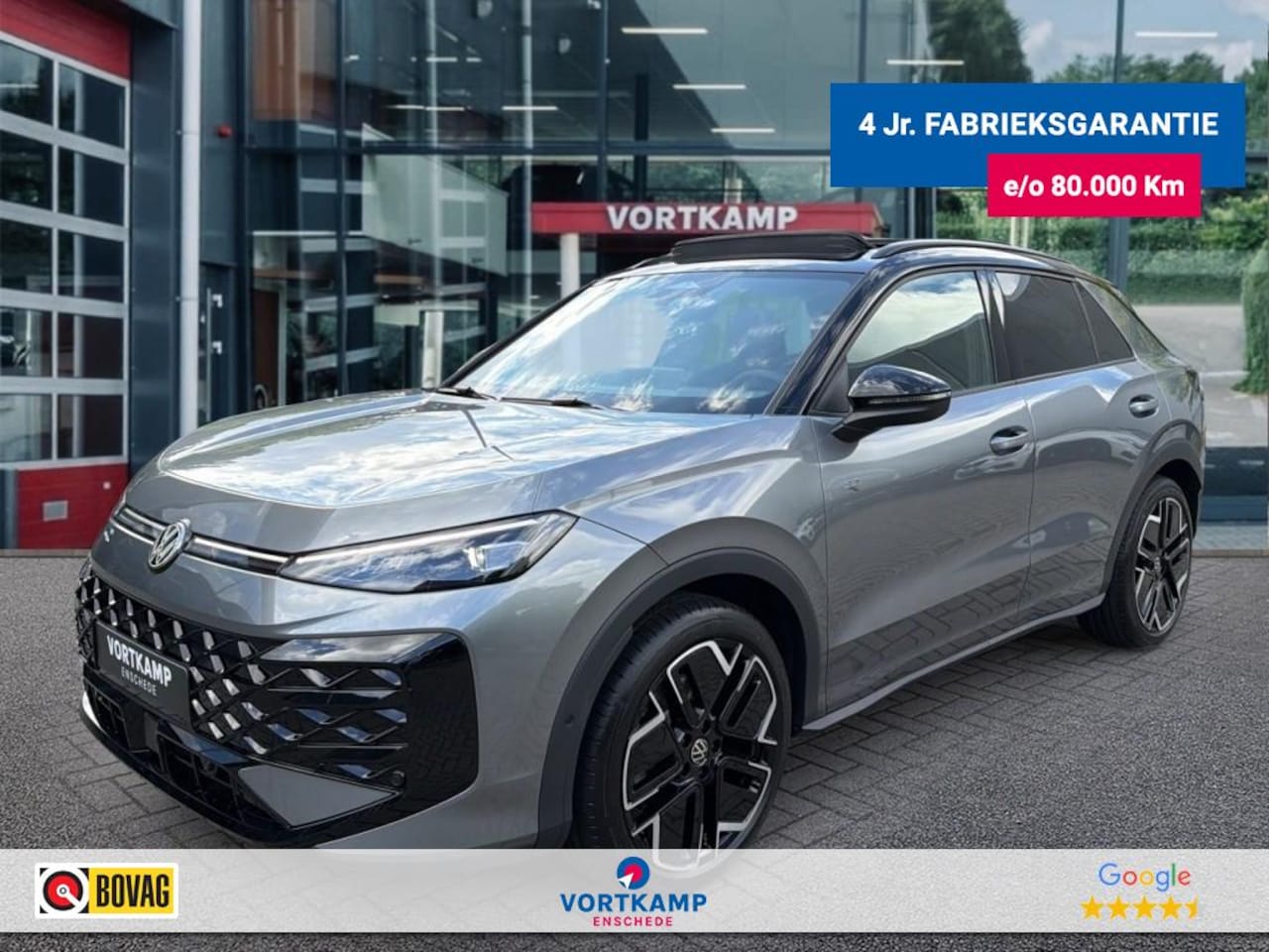 Volkswagen T-Roc - 1.5 eTSI R-LINE ZWART-DAK/PANO-DAK/TREKHAAK/CAMERA/19''INCH/IQ-LIGHTS - AutoWereld.nl
