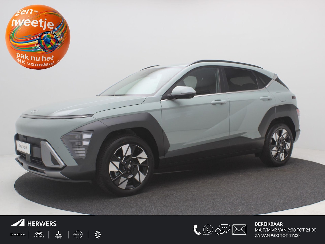 Hyundai Kona - 1.6 GDI HEV Premium / €4.500,- Voordeel / 360º Camera / Lederen Bekleding / Elektrische St - AutoWereld.nl