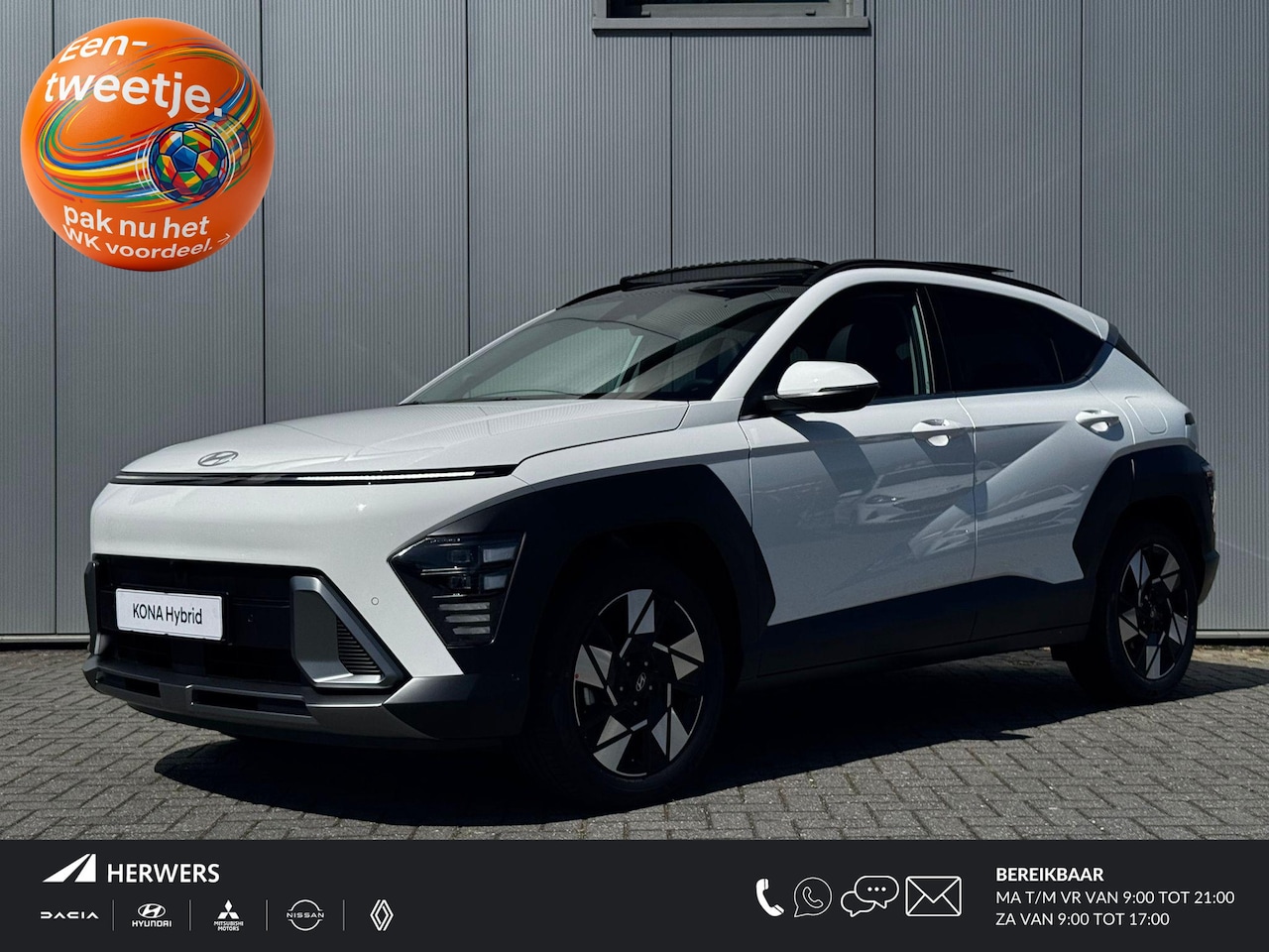 Hyundai Kona - 1.6 GDI HEV Premium Sky / 4000 Voordeel / Schuif- & Kanteldak / Stoelverkoeling / Stoelver - AutoWereld.nl
