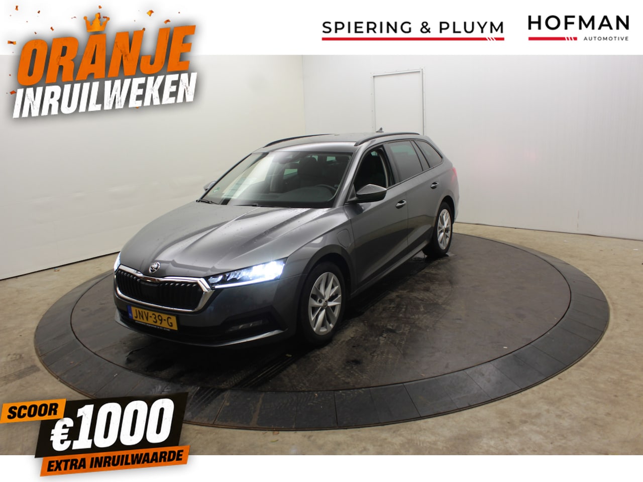 Skoda Octavia - 1.4 TSI iV PHEV Bus Ed Plus Virtual SOH 99% 1500KG Trekgew winterpack - AutoWereld.nl